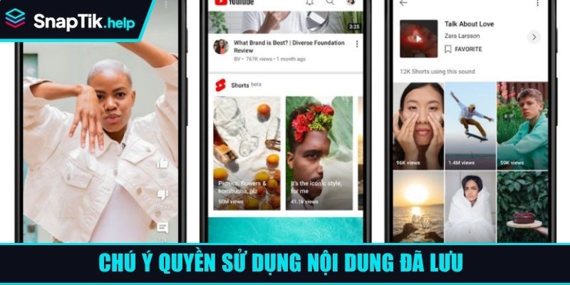 Chú ý quyền sử dụng nội dung đã lưu
