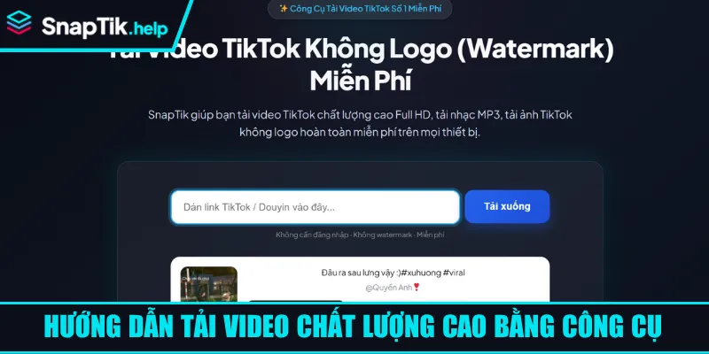 Hướng dẫn tải video chất lượng cao bằng công cụ