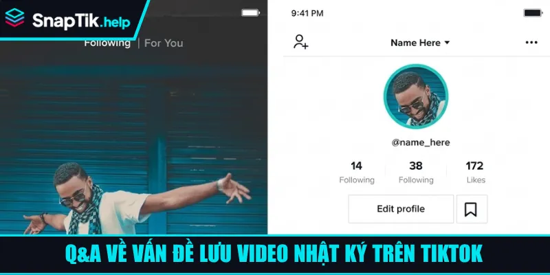 Q&A về vấn đề lưu video nhật ký trên Tiktok